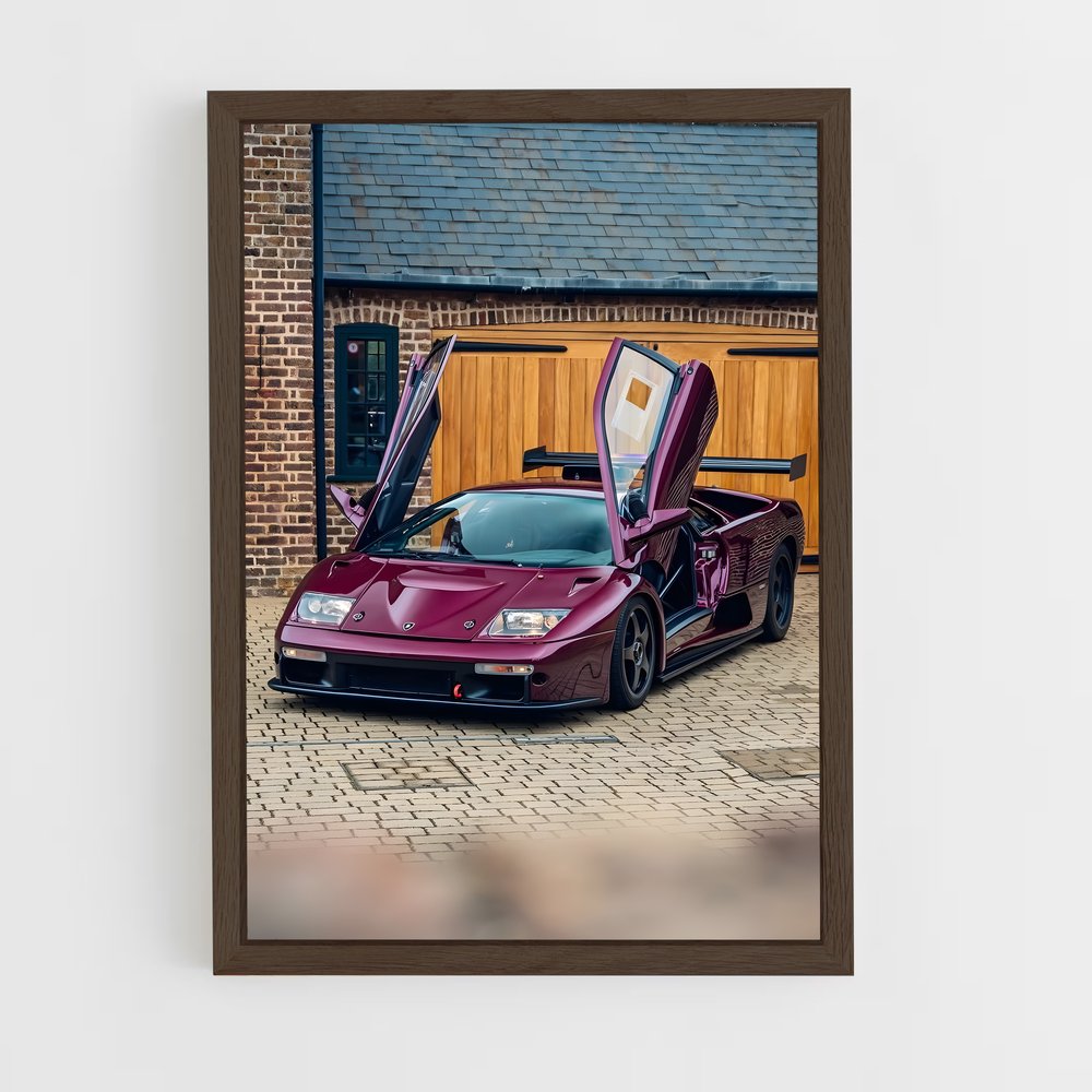 Poster Purple Lamborghini (vue 5)